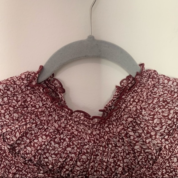 Abercrombie & Fitch Dark Floral High Neck Victorian Style Bodysuit size M - Picture 6 of 9